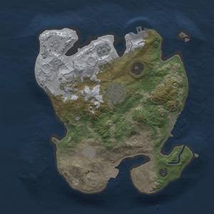 Thumbnail Rust Map: Procedural Map, Size: 2500, Seed: 286862671, 10 Monuments