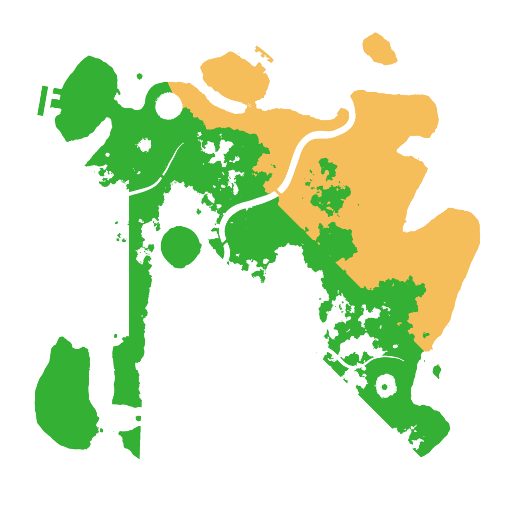 Biome Rust Map: Procedural Map, Size: 3500, Seed: 1193838315