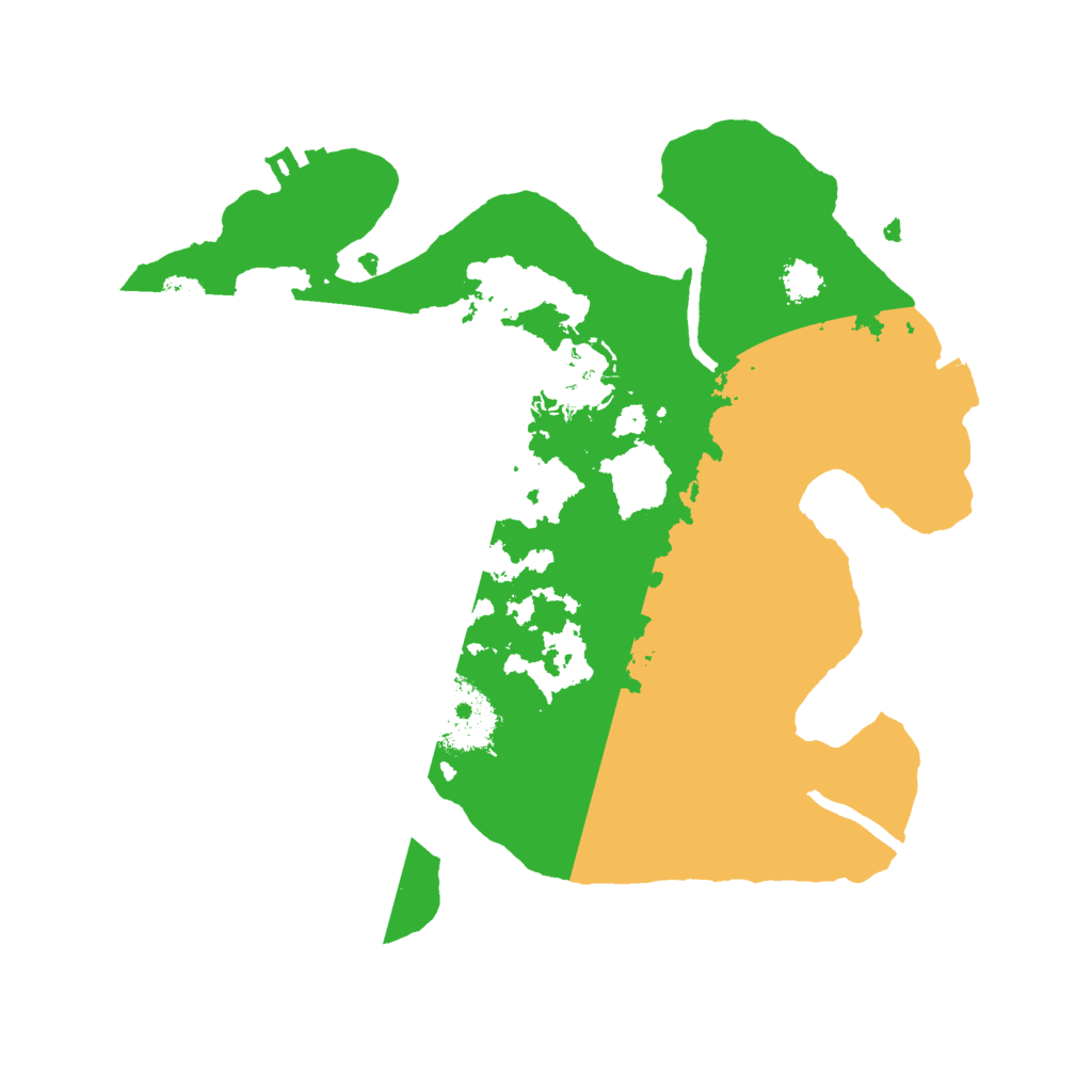 Biome Rust Map: Procedural Map, Size: 2500, Seed: 90081869