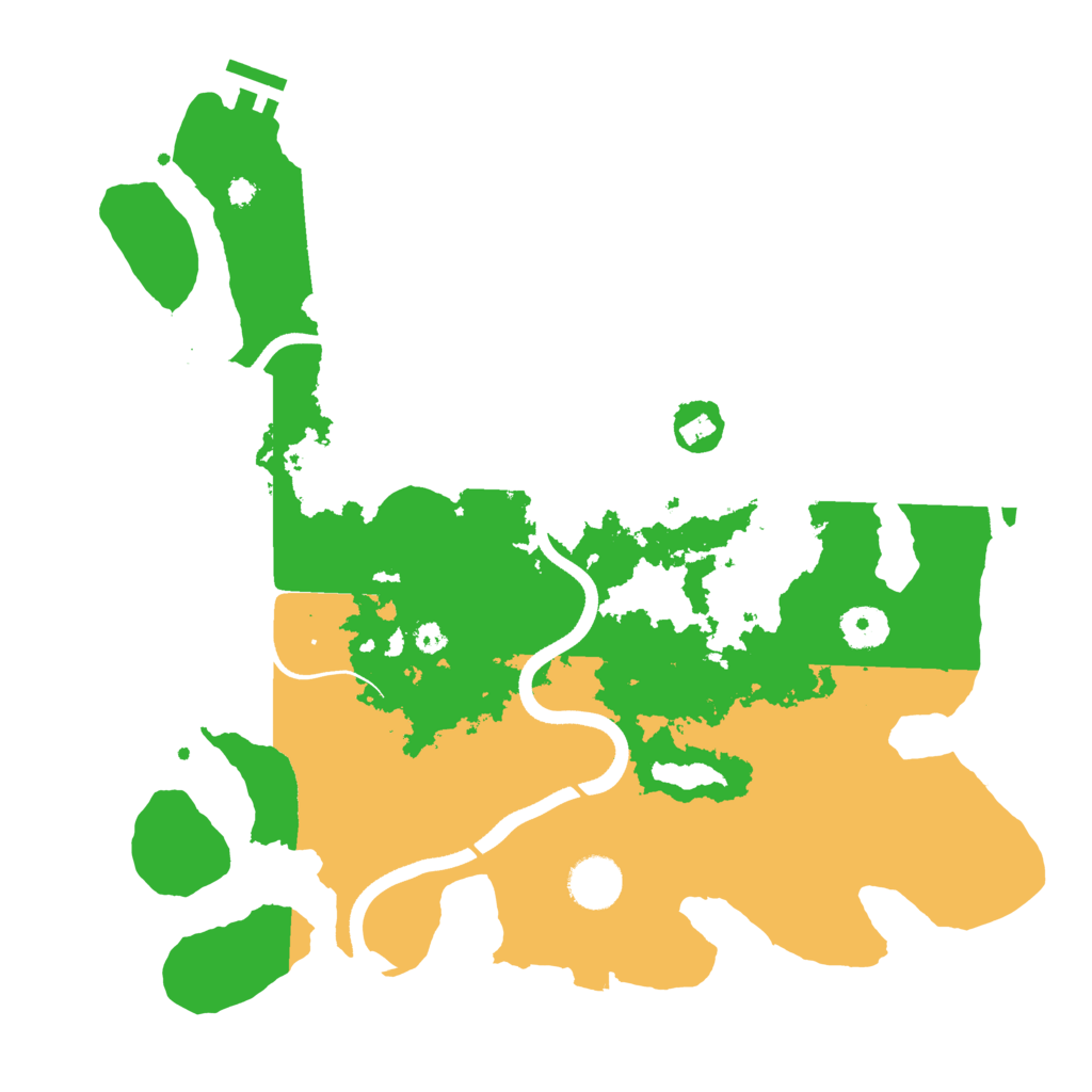 Biome Rust Map: Procedural Map, Size: 3600, Seed: 53636300