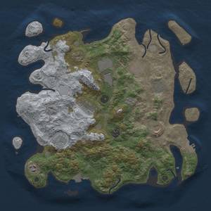 Thumbnail Rust Map: Procedural Map, Size: 3800, Seed: 548629, 18 Monuments