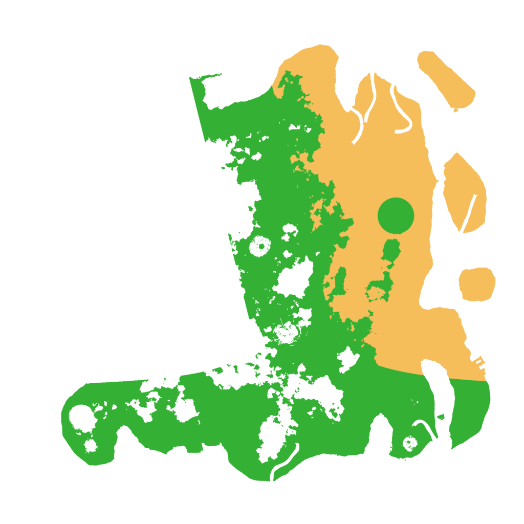 Biome Rust Map: Procedural Map, Size: 3800, Seed: 548629