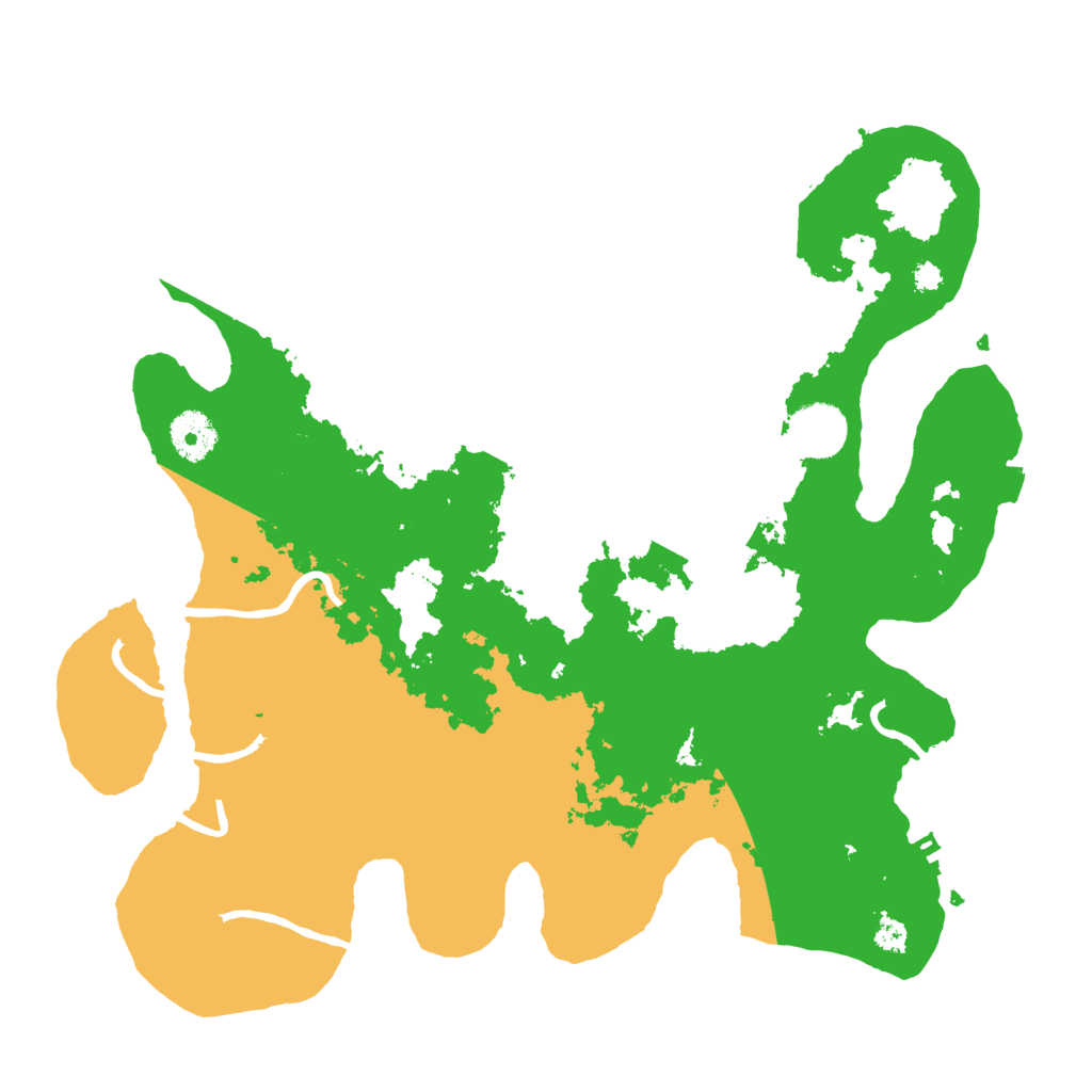Biome Rust Map: Procedural Map, Size: 3500, Seed: 299069548