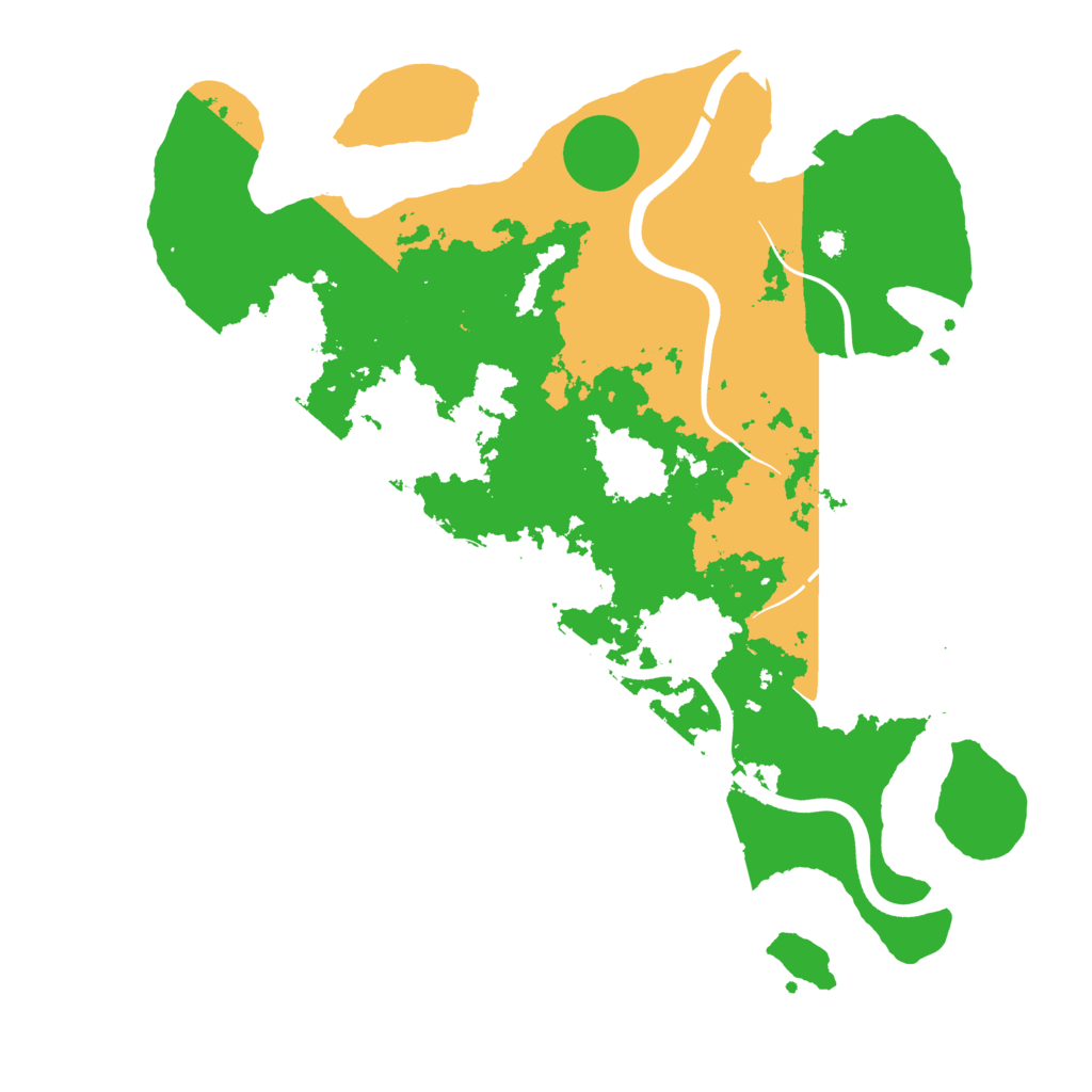 Biome Rust Map: Procedural Map, Size: 3800, Seed: 27833396