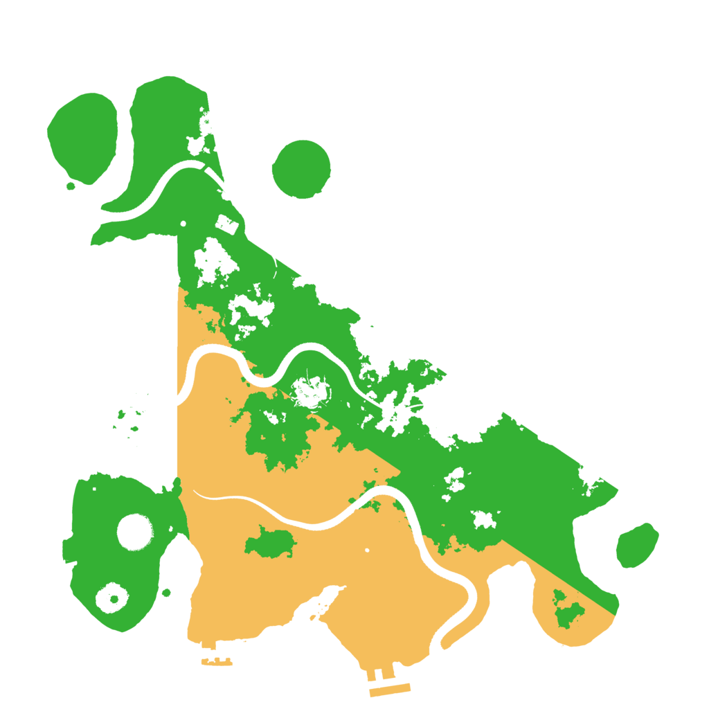 Biome Rust Map: Procedural Map, Size: 3500, Seed: 294000505