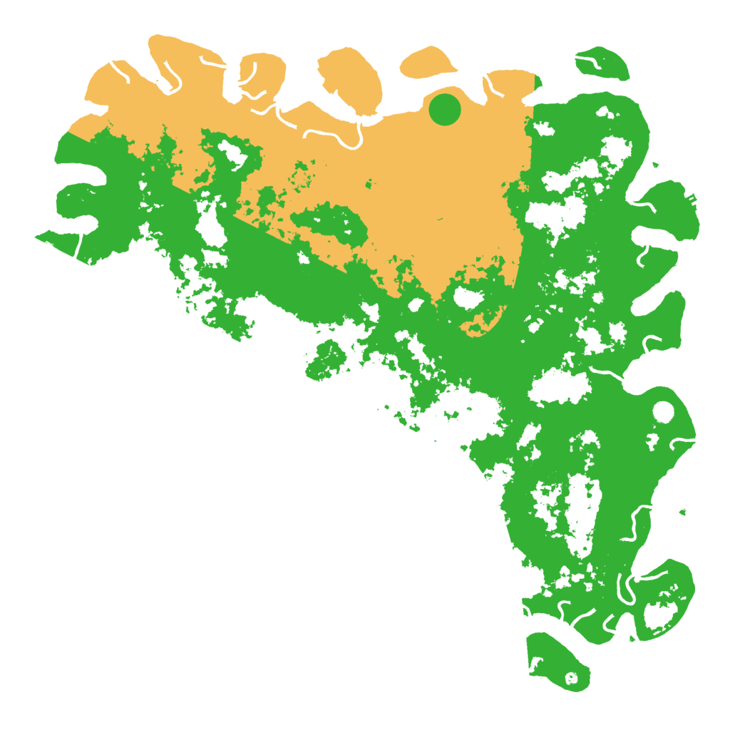 Biome Rust Map: Procedural Map, Size: 6000, Seed: 72540285