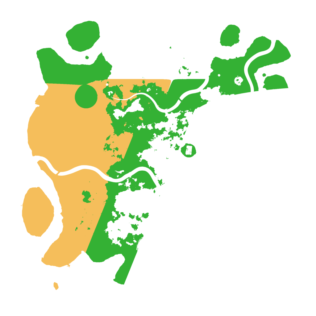 Biome Rust Map: Procedural Map, Size: 3700, Seed: 91643683