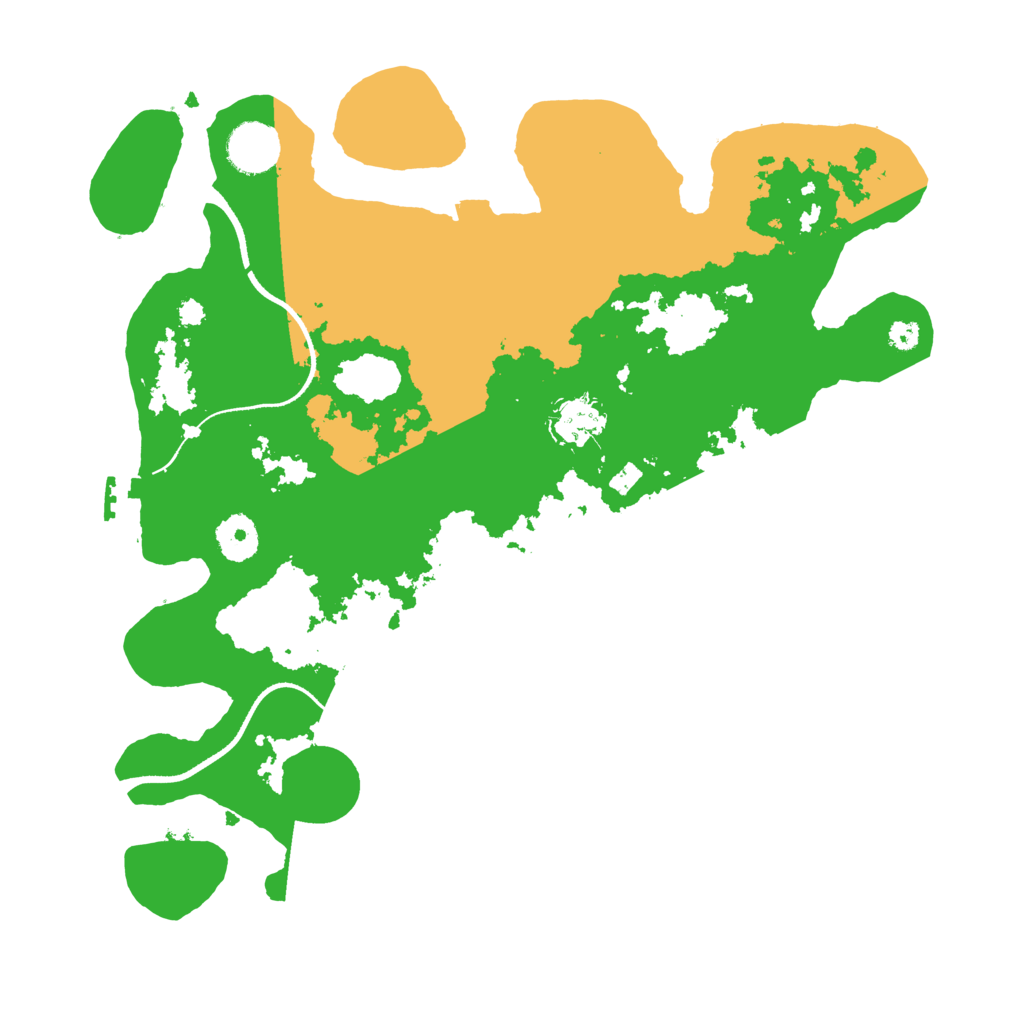 Biome Rust Map: Procedural Map, Size: 3500, Seed: 32453