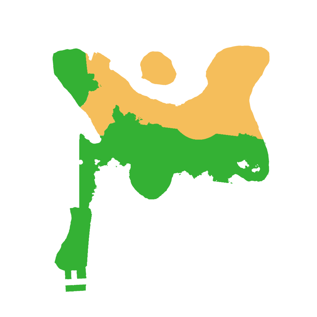 Biome Rust Map: Procedural Map, Size: 2000, Seed: 32412