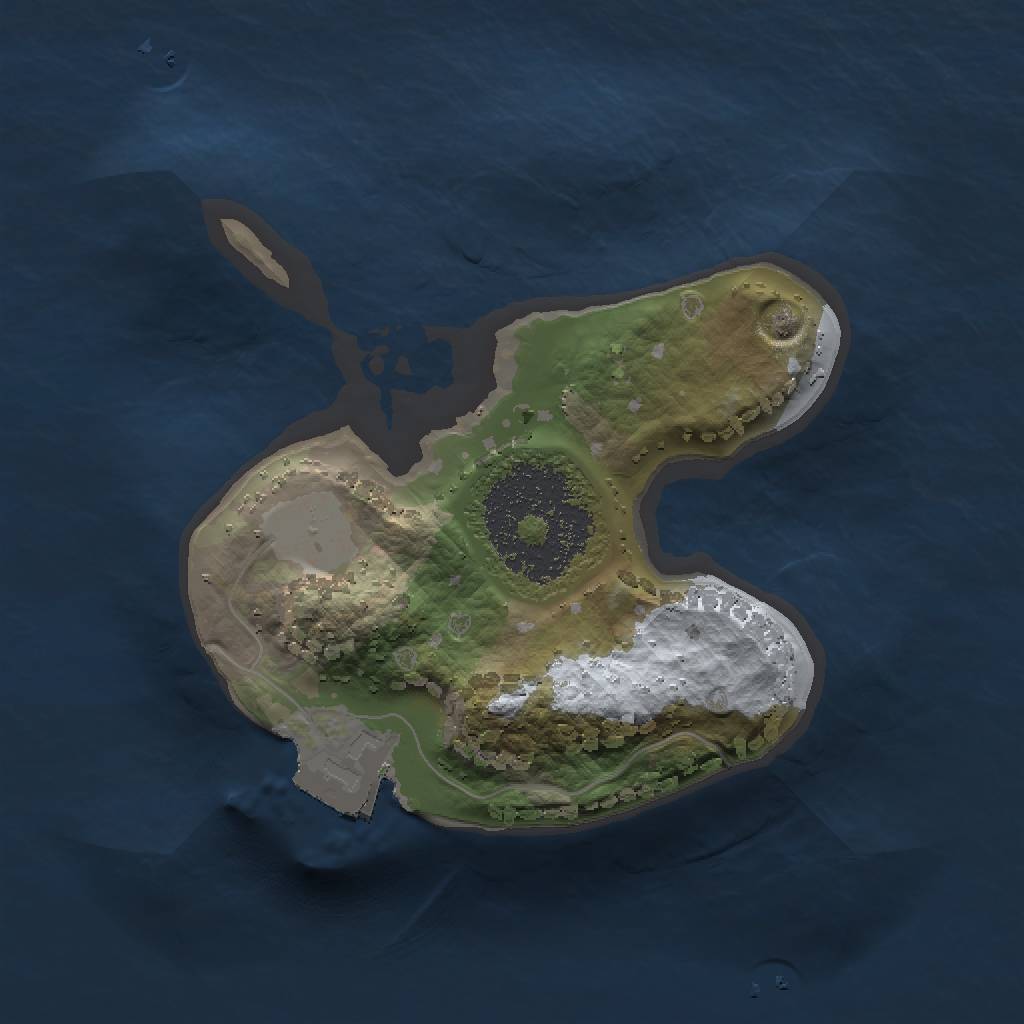 Rust Map: Procedural Map, Size: 1400, Seed: 1629844639, 3 Monuments