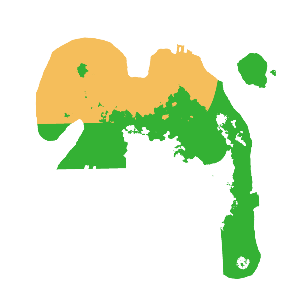 Biome Rust Map: Procedural Map, Size: 2500, Seed: 1714115910