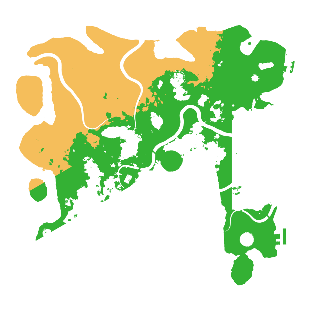 Biome Rust Map: Procedural Map, Size: 3900, Seed: 41451971