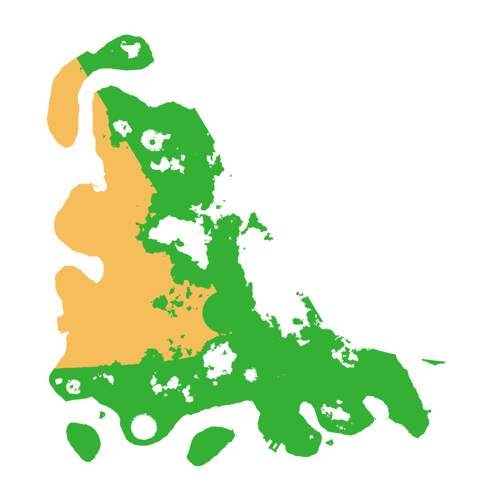Biome Rust Map: Procedural Map, Size: 3500, Seed: 52561