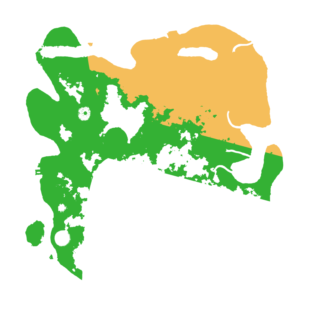 Biome Rust Map: Procedural Map, Size: 3500, Seed: 2268