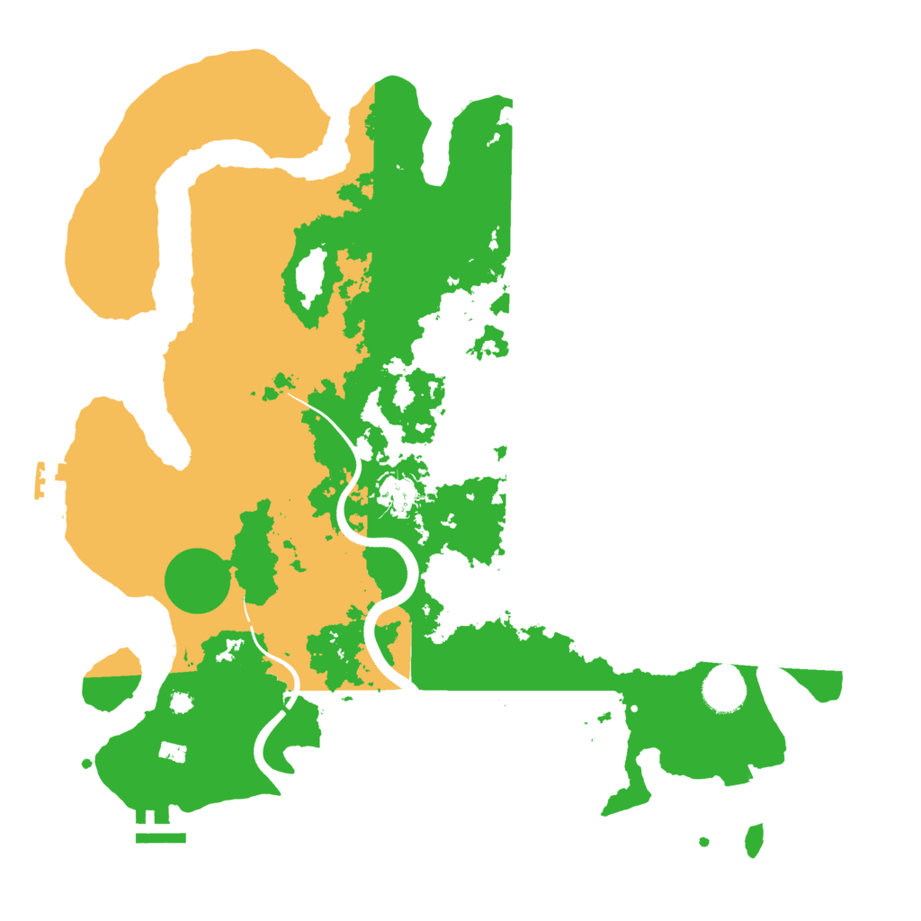 Biome Rust Map: Procedural Map, Size: 3700, Seed: 65775060