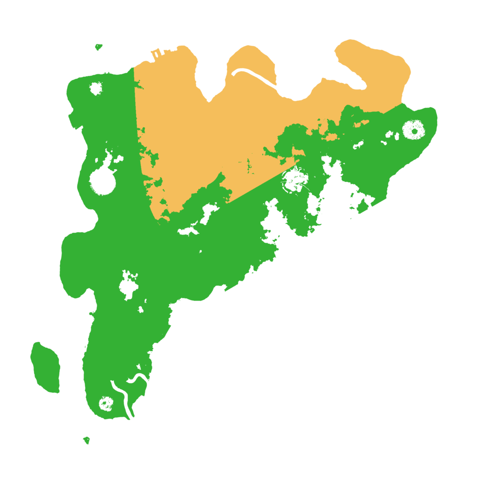 Biome Rust Map: Procedural Map, Size: 3550, Seed: 72378509