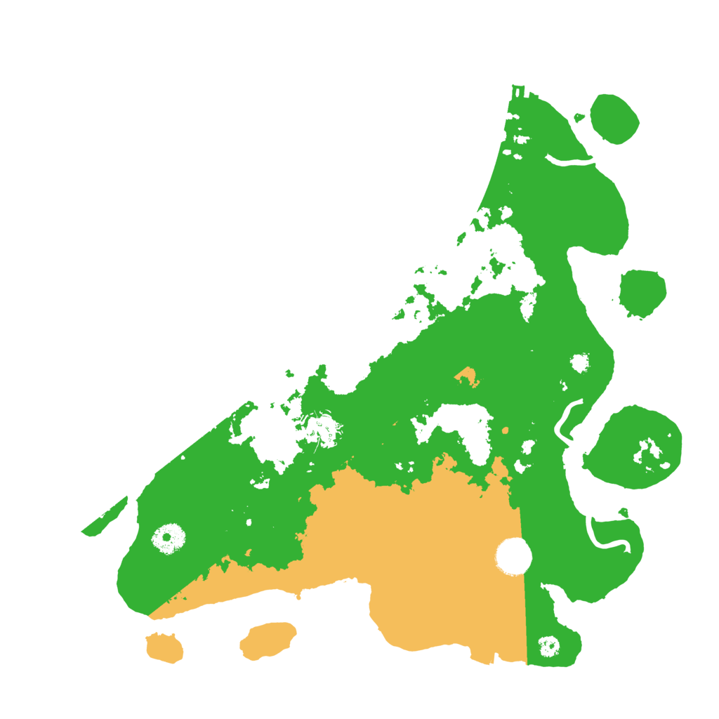 Biome Rust Map: Procedural Map, Size: 3500, Seed: 69081497