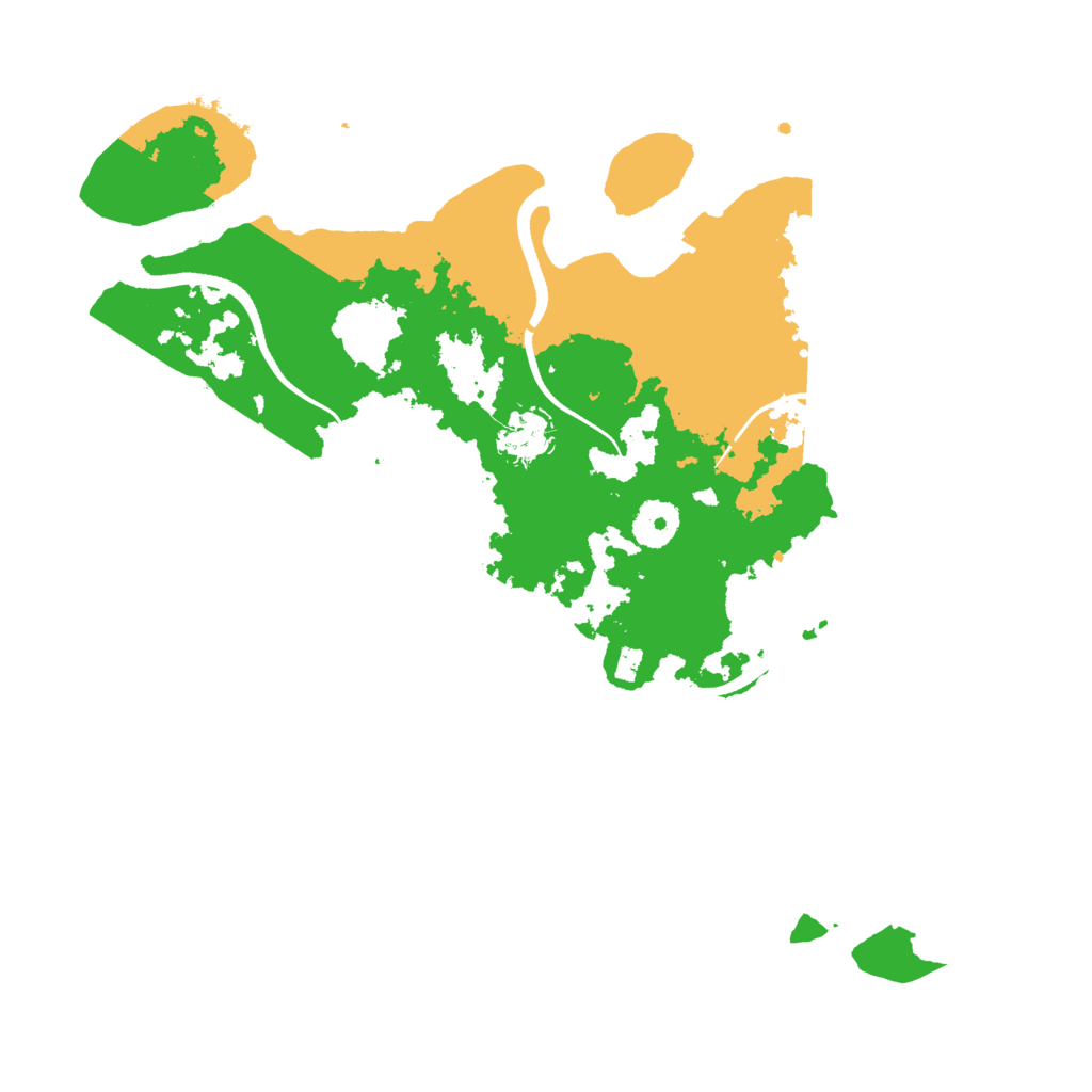 Biome Rust Map: Procedural Map, Size: 3500, Seed: 39427681