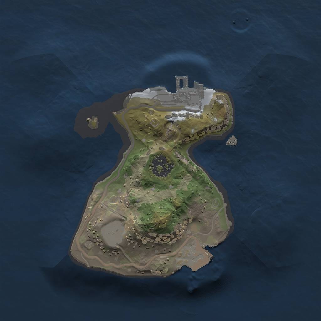 Rust Map: Procedural Map, Size: 1500, Seed: 112165311, 4 Monuments