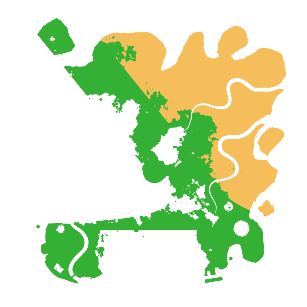 Biome Rust Map: Procedural Map, Size: 3500, Seed: 96196474