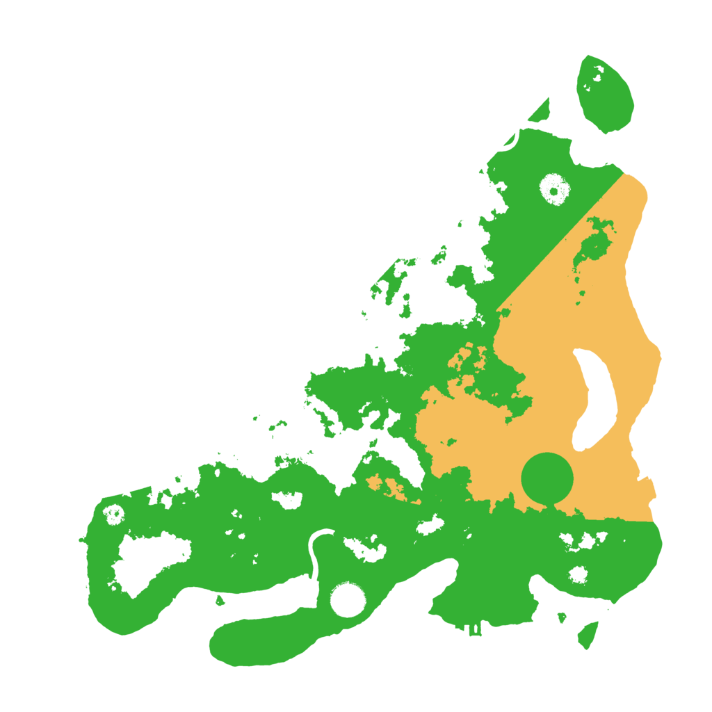 Biome Rust Map: Procedural Map, Size: 3600, Seed: 26519955