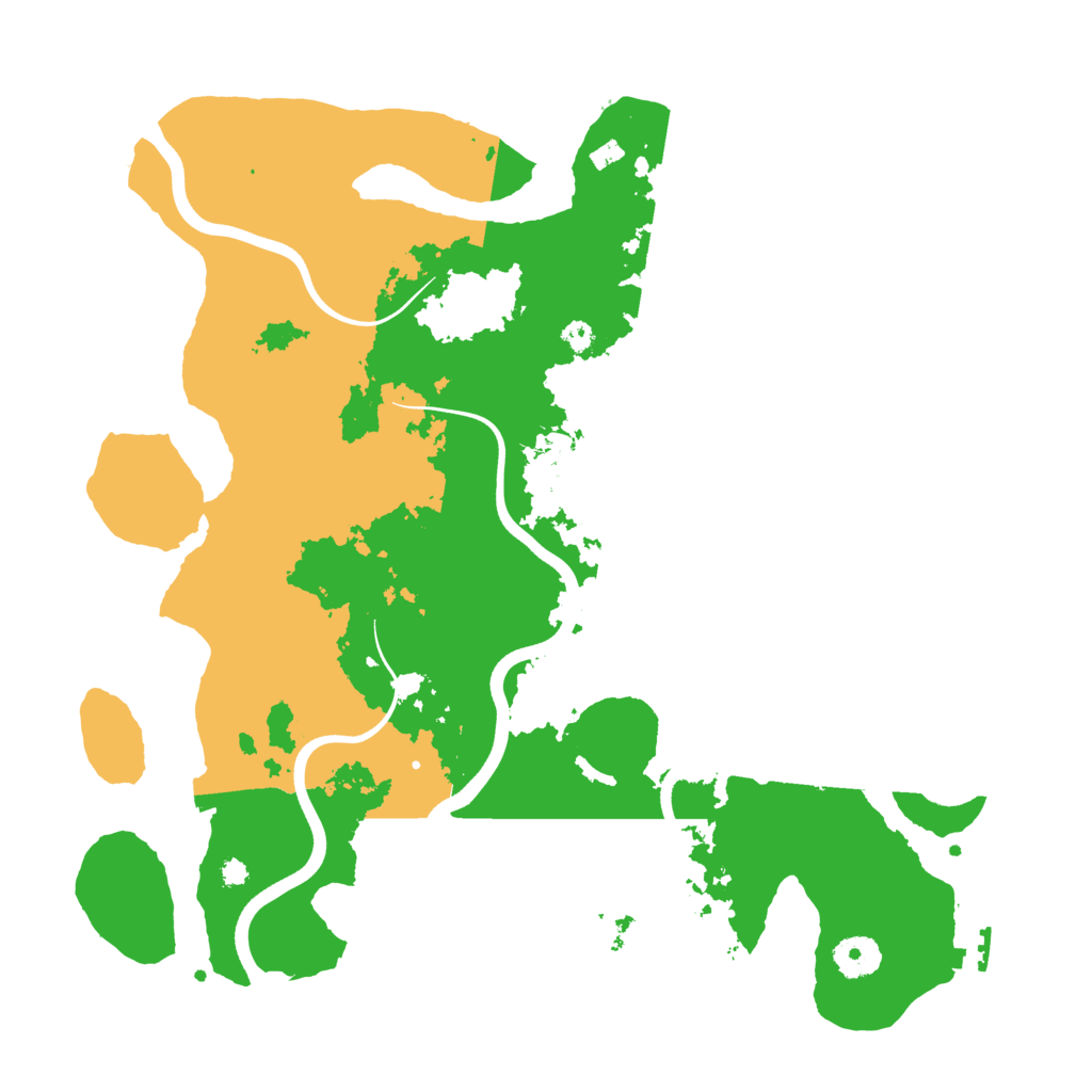 Biome Rust Map: Procedural Map, Size: 3700, Seed: 19558499