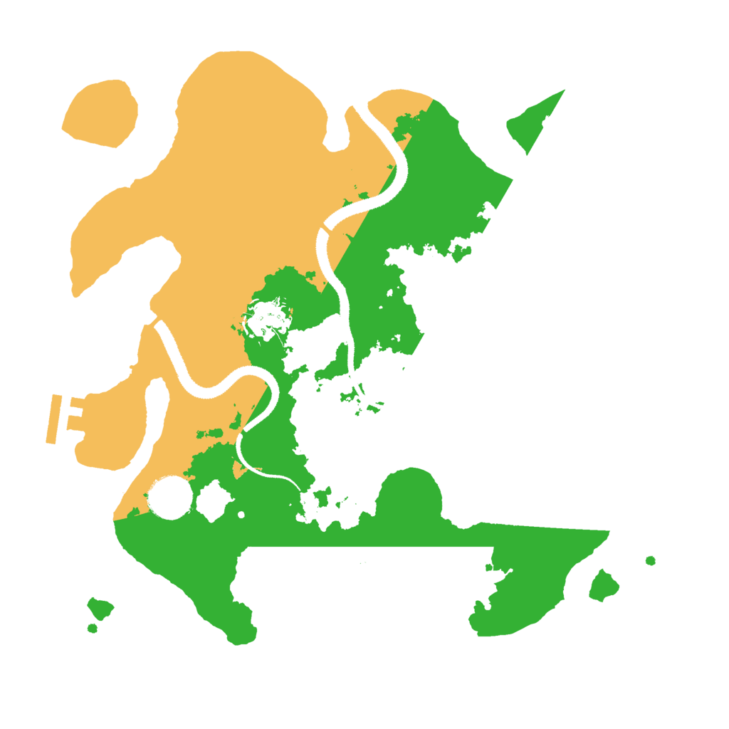 Biome Rust Map: Procedural Map, Size: 3000, Seed: 21538