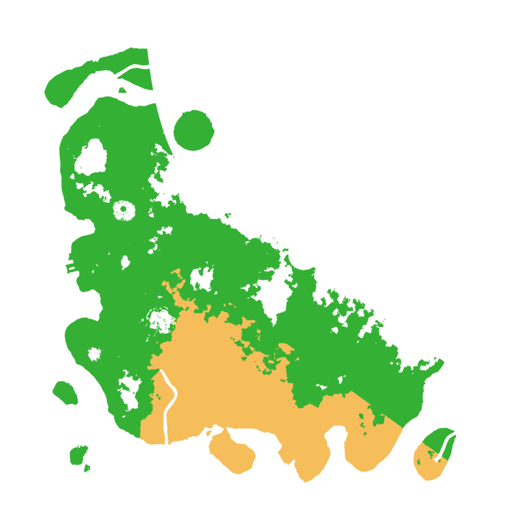 Biome Rust Map: Procedural Map, Size: 3600, Seed: 65127757