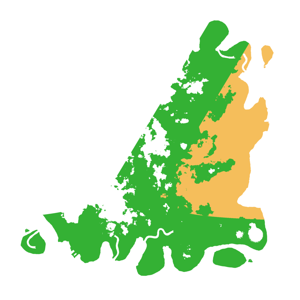 Biome Rust Map: Procedural Map, Size: 3700, Seed: 95046537