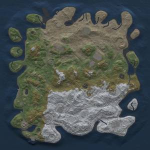 Thumbnail Rust Map: Procedural Map, Size: 4500, Seed: 731164363, 19 Monuments