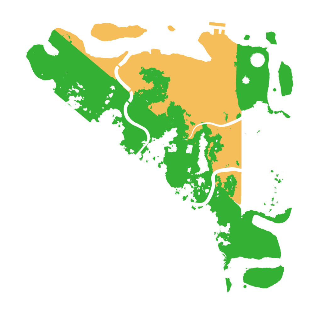 Biome Rust Map: Procedural Map, Size: 3999, Seed: 9842069