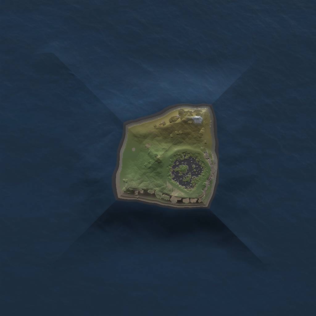 Rust Map: Procedural Map, Size: 1000, Seed: 1491728148, 3 Monuments