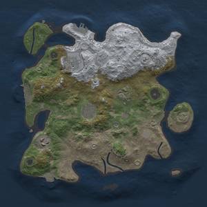 Thumbnail Rust Map: Procedural Map, Size: 3000, Seed: 621952908, 12 Monuments