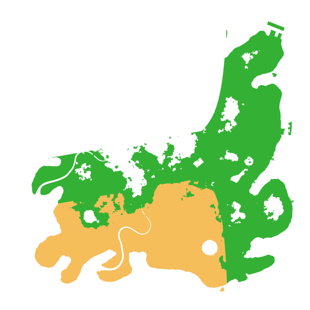 Biome Rust Map: Procedural Map, Size: 3550, Seed: 58217547