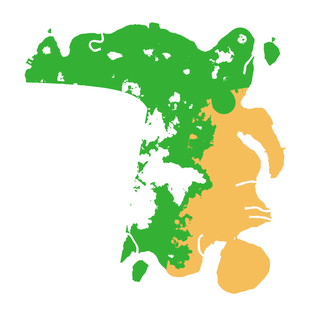Biome Rust Map: Procedural Map, Size: 3500, Seed: 57823066