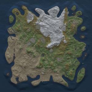 Thumbnail Rust Map: Procedural Map, Size: 4500, Seed: 656006588, 19 Monuments