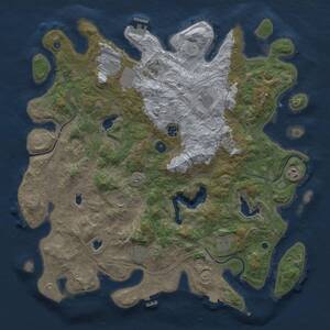 Thumbnail Rust Map: Procedural Map, Size: 4500, Seed: 656006588, 15 Monuments