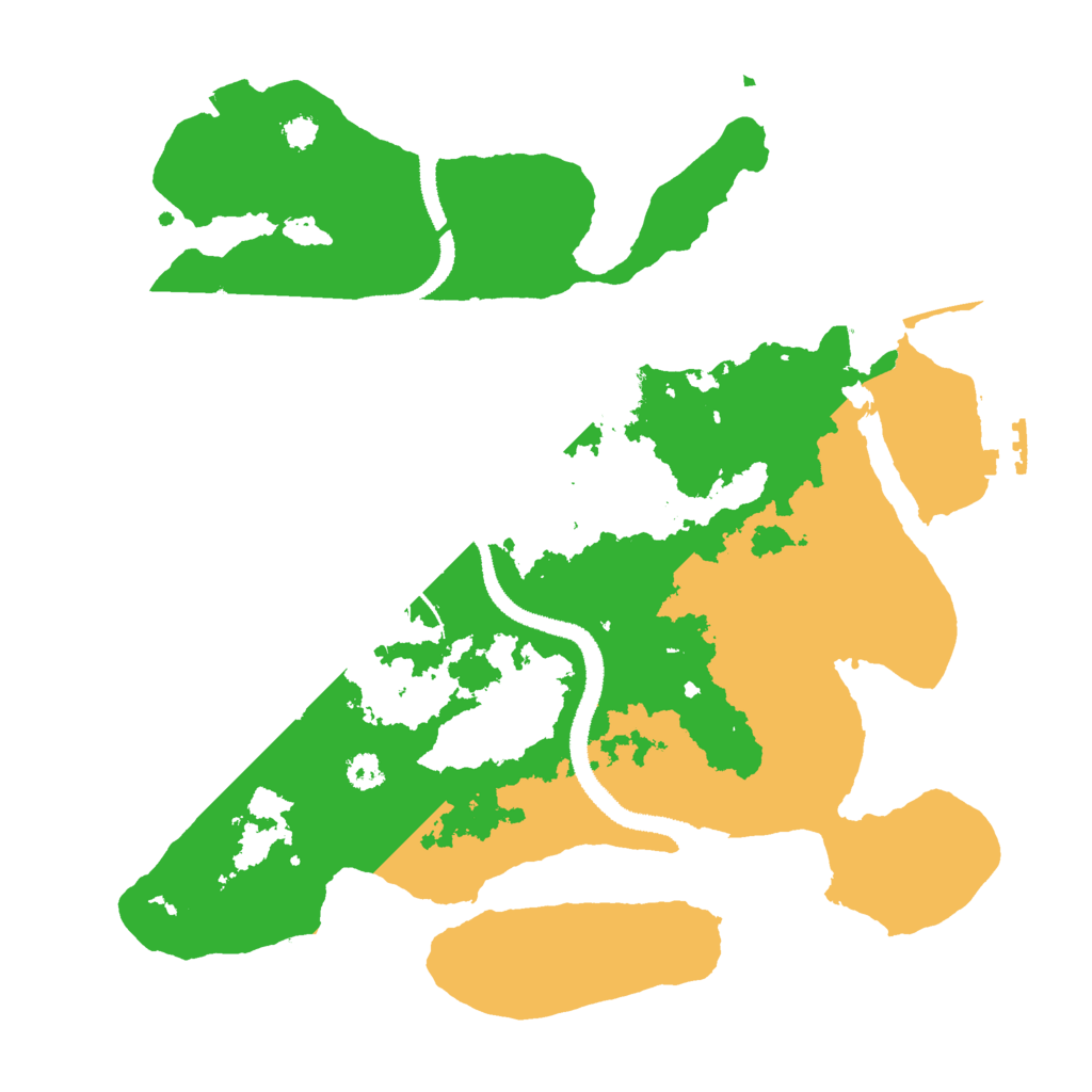 Biome Rust Map: Procedural Map, Size: 3000, Seed: 87342165