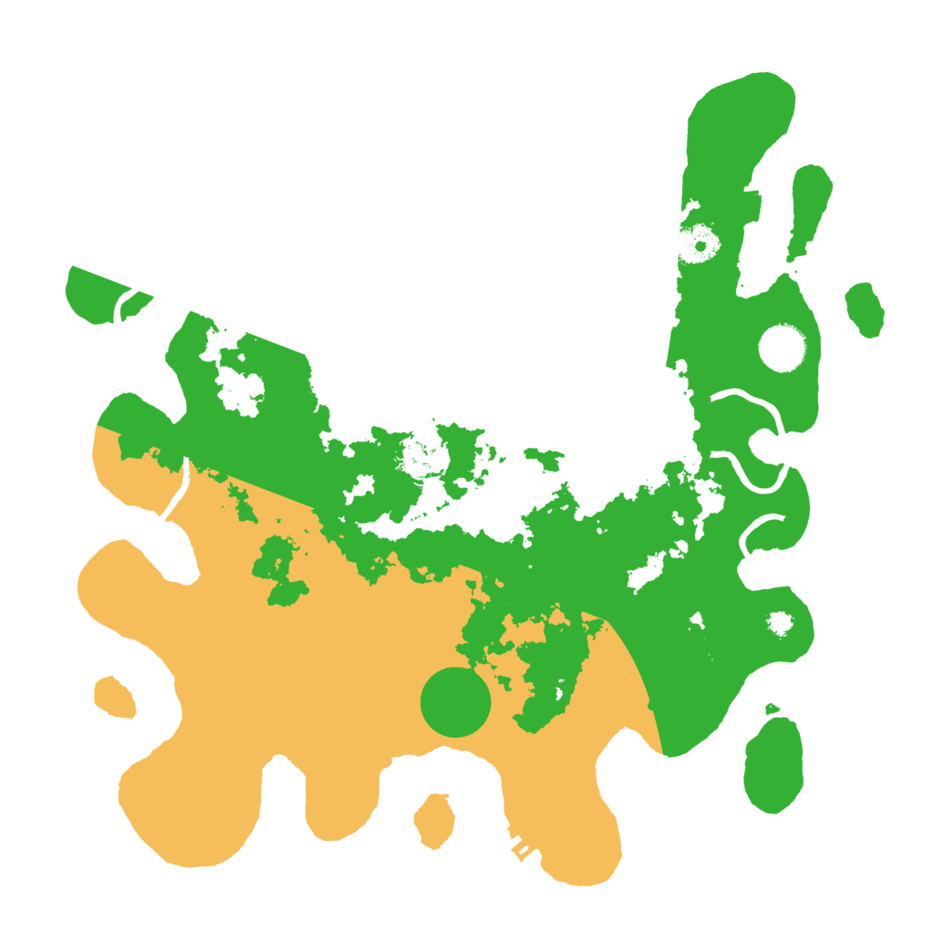 Biome Rust Map: Procedural Map, Size: 3500, Seed: 41219499