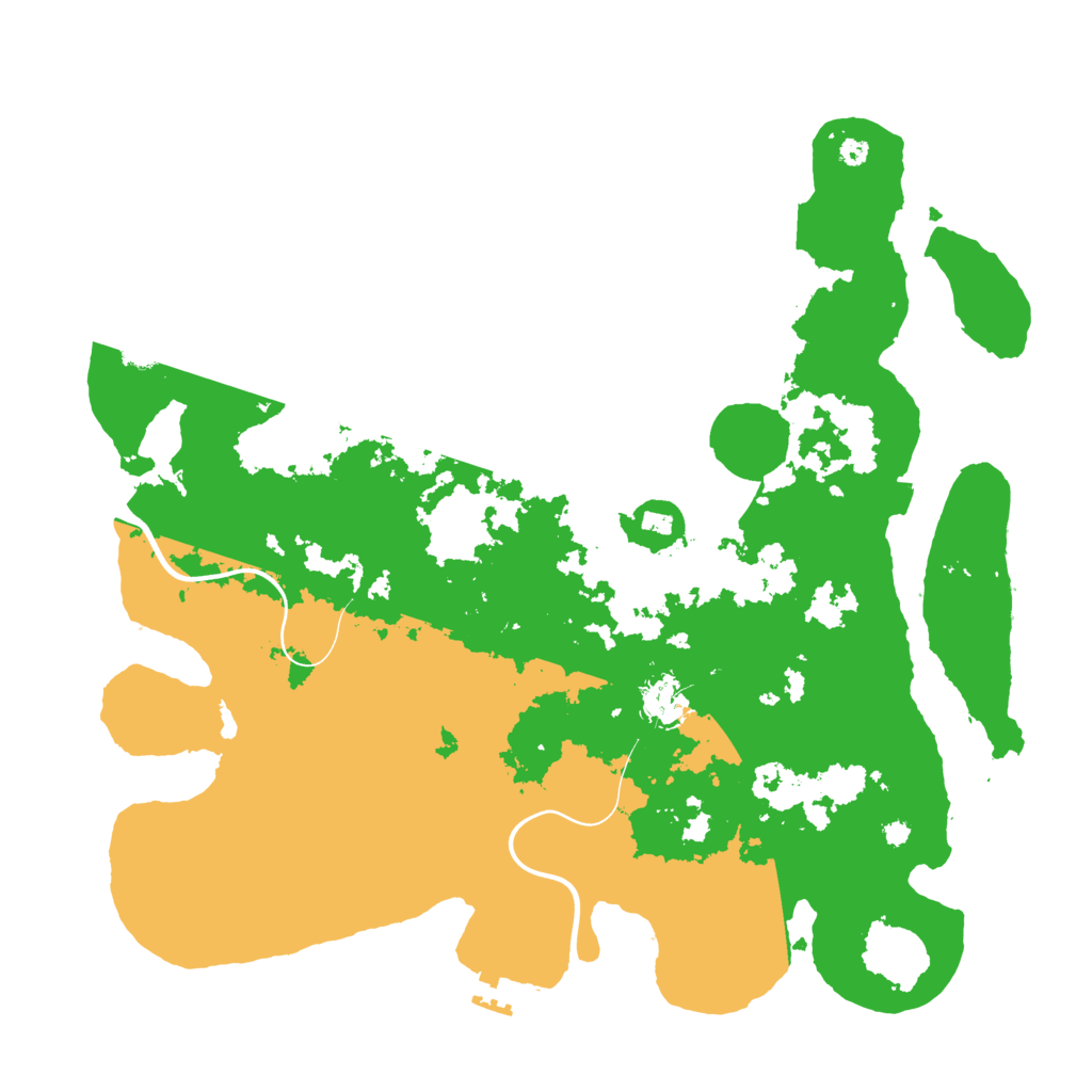 Biome Rust Map: Procedural Map, Size: 3900, Seed: 25300366