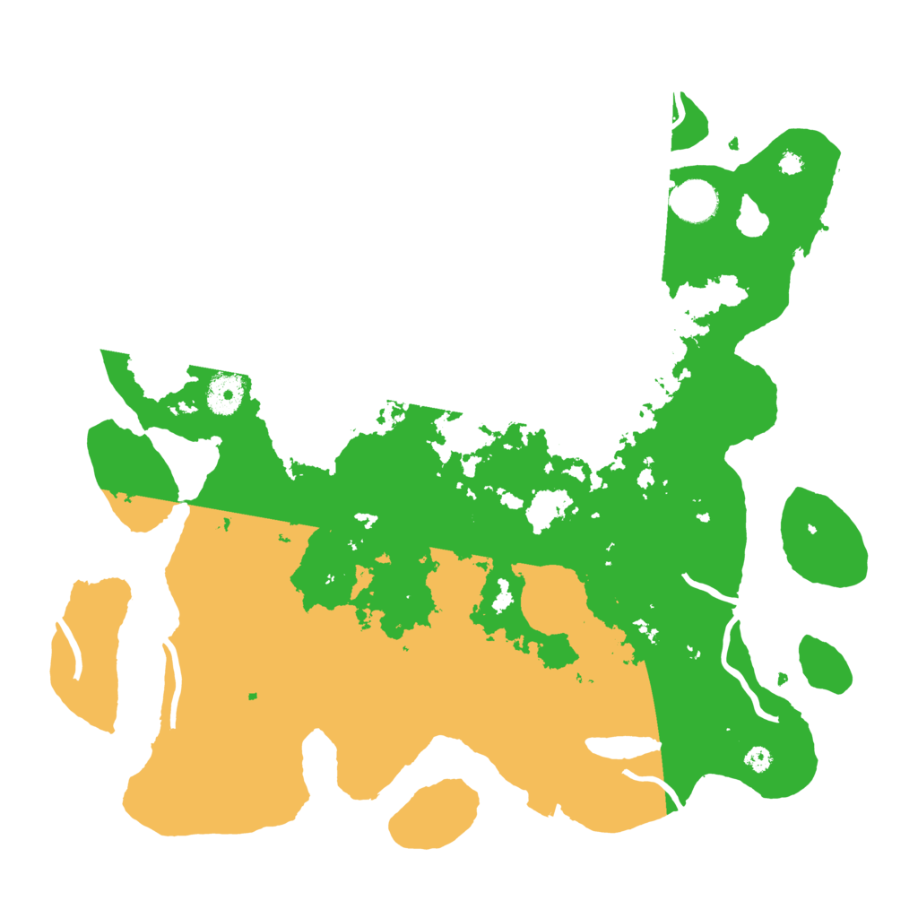 Biome Rust Map: Procedural Map, Size: 3700, Seed: 46588390