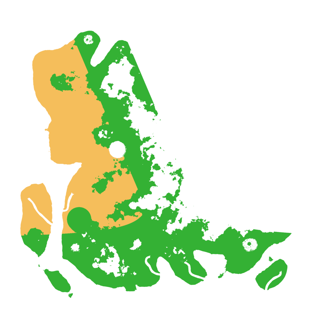 Biome Rust Map: Procedural Map, Size: 3500, Seed: 581341