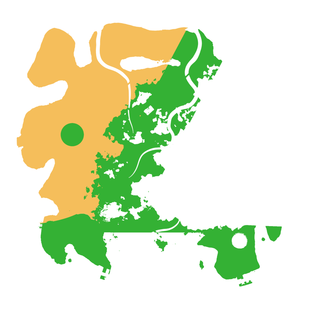 Biome Rust Map: Procedural Map, Size: 3550, Seed: 52132493
