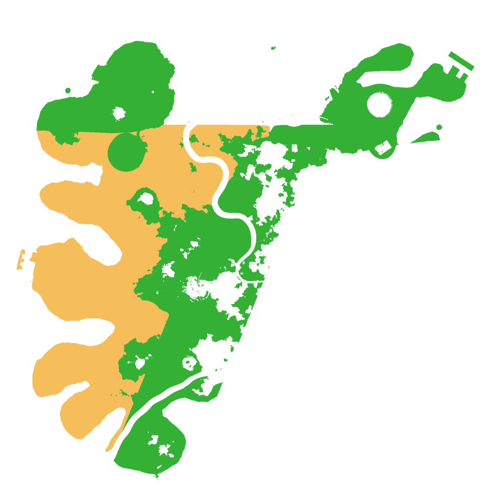 Biome Rust Map: Procedural Map, Size: 3600, Seed: 28641762