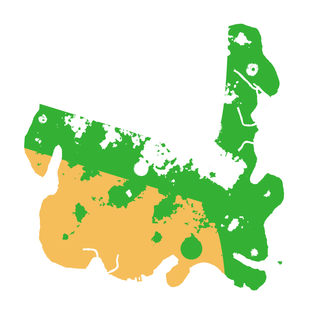 Biome Rust Map: Procedural Map, Size: 3800, Seed: 46694844