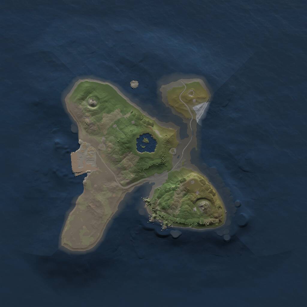 Rust Map: Procedural Map, Size: 1500, Seed: 333333, 1 Monuments