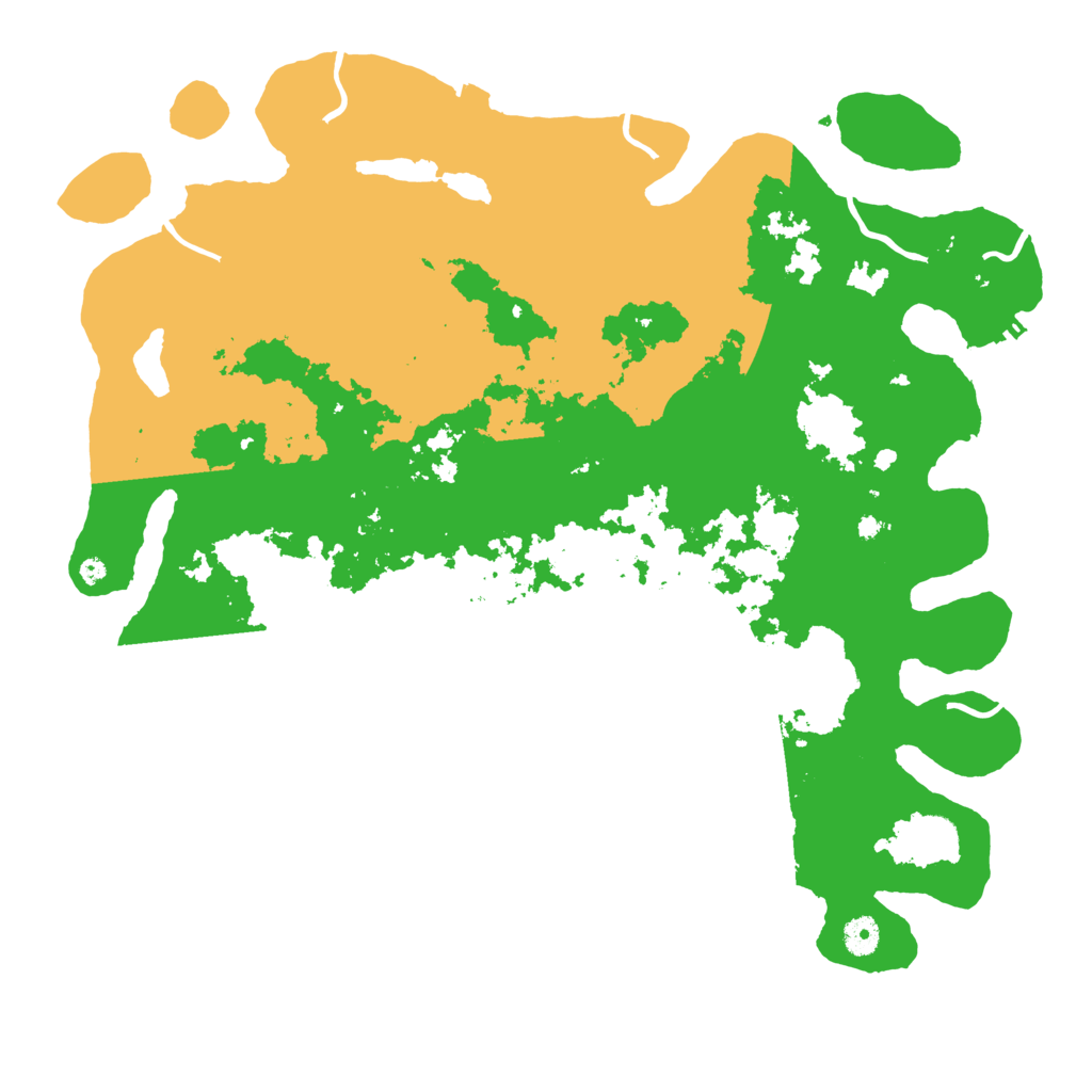 Biome Rust Map: Procedural Map, Size: 4400, Seed: 8434657