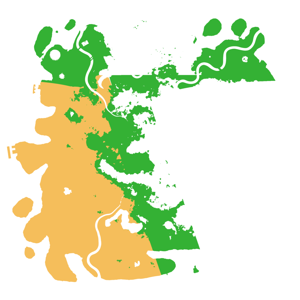 Biome Rust Map: Procedural Map, Size: 5000, Seed: 493276