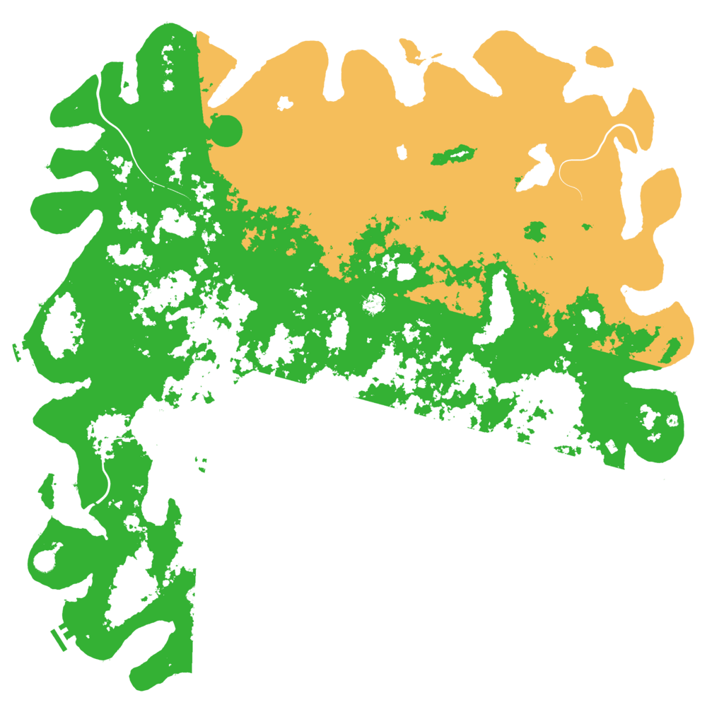 Biome Rust Map: Procedural Map, Size: 6000, Seed: 1342424785