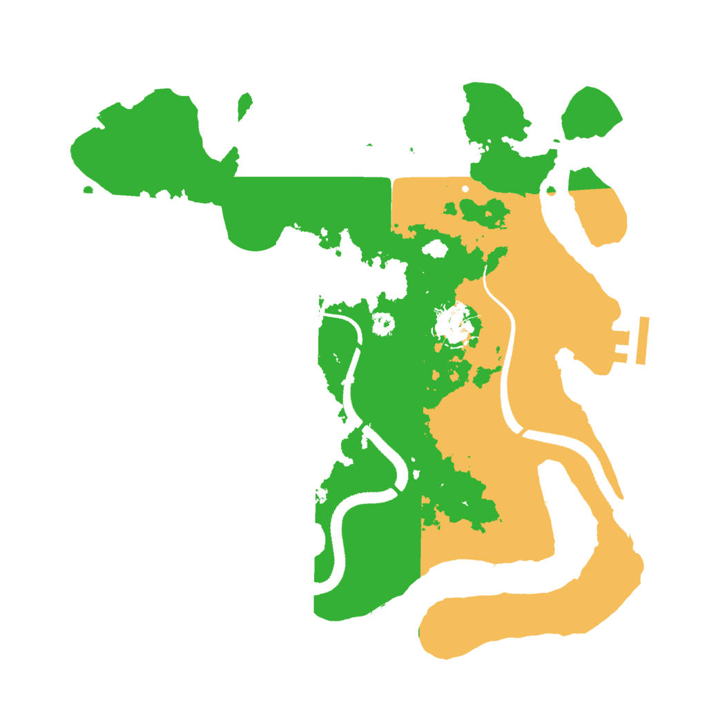Biome Rust Map: Procedural Map, Size: 3000, Seed: 8735415